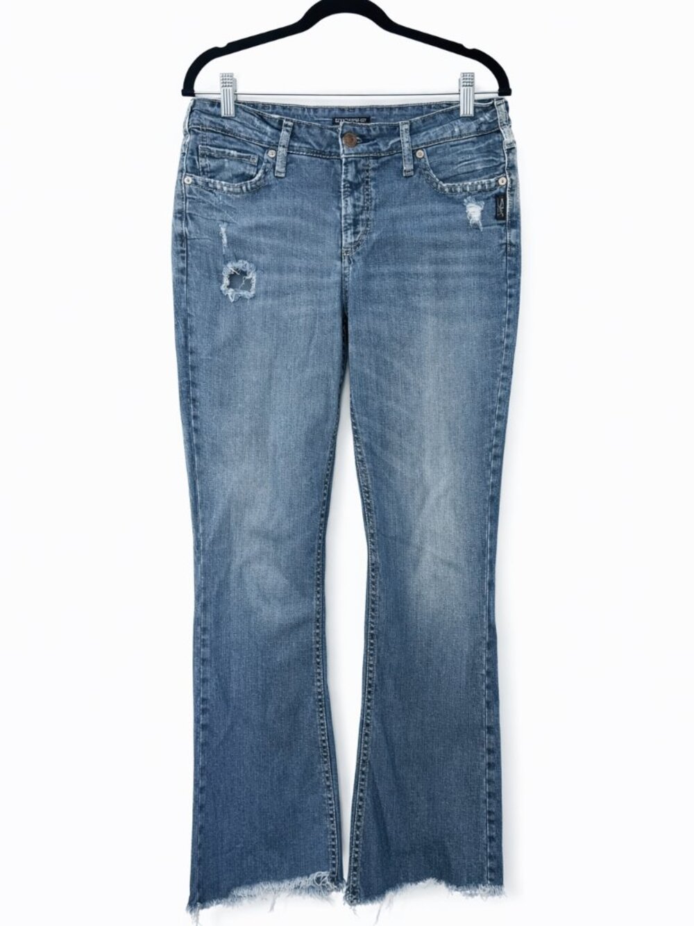 Silver Jeans Co. Suki Bootcut Size 33x33 Grunge Style Distressed Authentic Wear